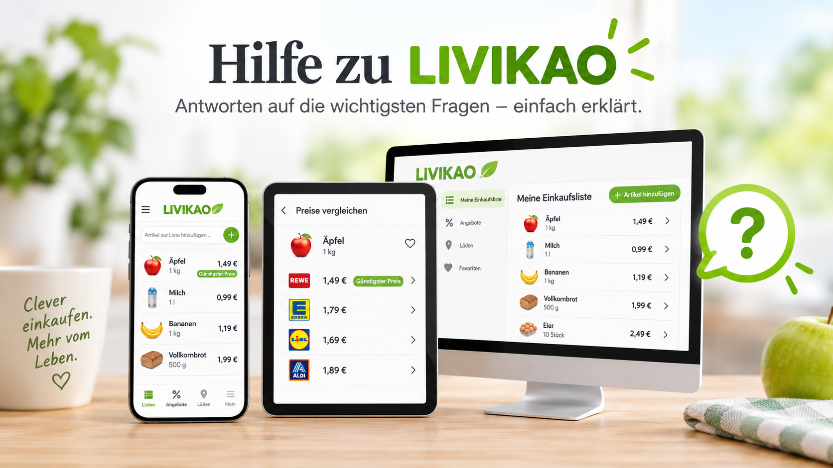 Hilfe zu LIVIKAO: Clever einkaufen