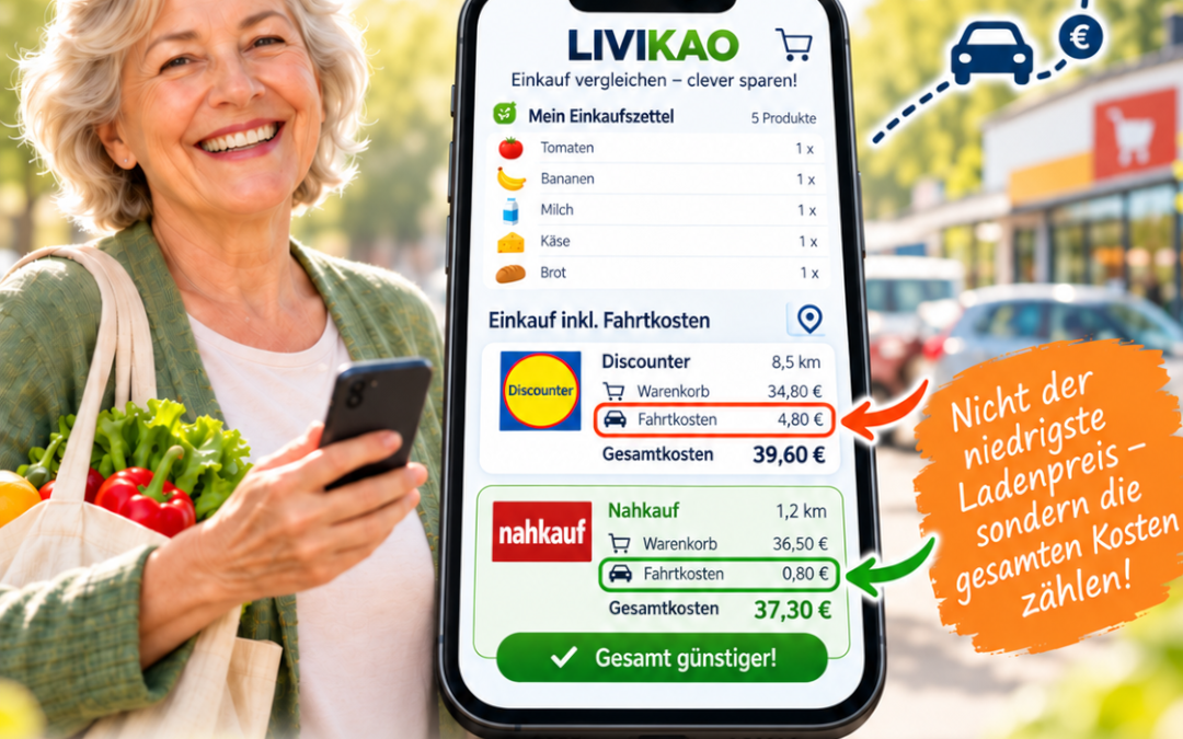 Beim Einkaufen sparen – aber bitte inklusive Fahrtkosten!